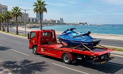 خدمة نقل دبابات بحرية وجت سكي في درة العروس وأبحر، سطحة هيدروليك متخصصة لنقل المعدات البحرية والسيارات الفارهة في ذهبان.